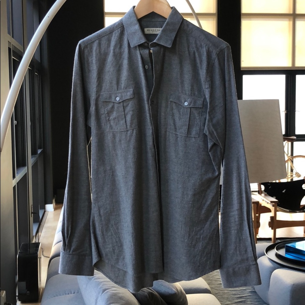 Burberry Men’s Long Sleeve Button-Up